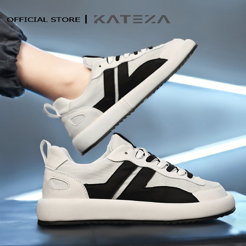Giày thể thao nam KATEZAG61 chất liệu vải kết hợp da thoáng khí phong cách trẻ trung năng động gull size
