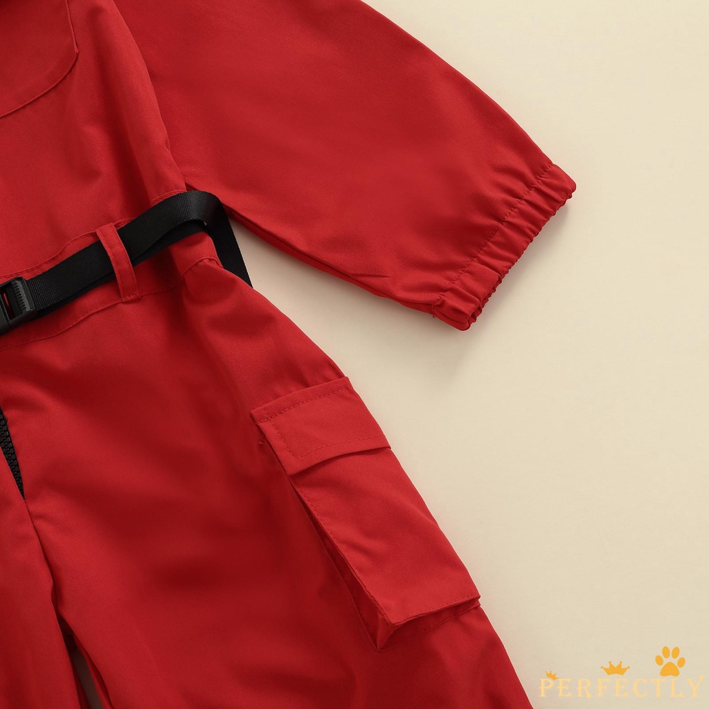 Bộ đồ hóa trang Halloween gồm áo liền quần + thắt lưng cho bé trai / gái