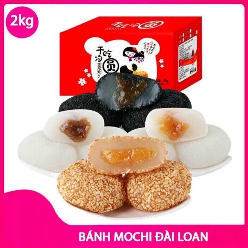 Bánh mochi Đài Loan ngon 2kg, date 6 tháng