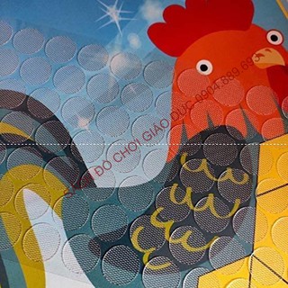 100 Căp chấm tròn dính gai có sẵn keo dán 1.5cm Loại có Mặt GAI TRONG làm học liệu cho bé