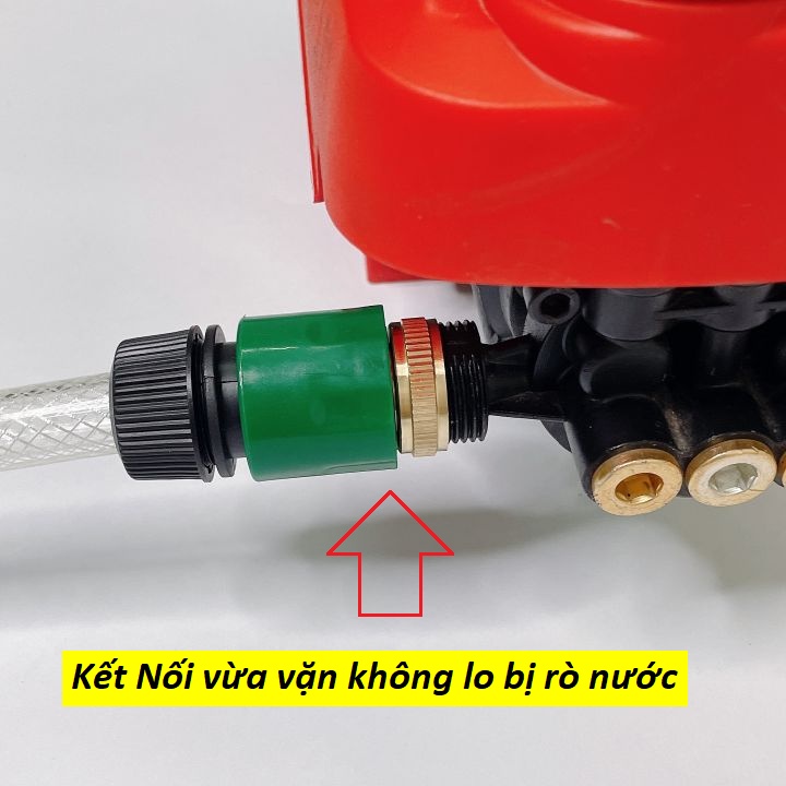 Bộ dây cấp hút nước máy rửa xe gia đình