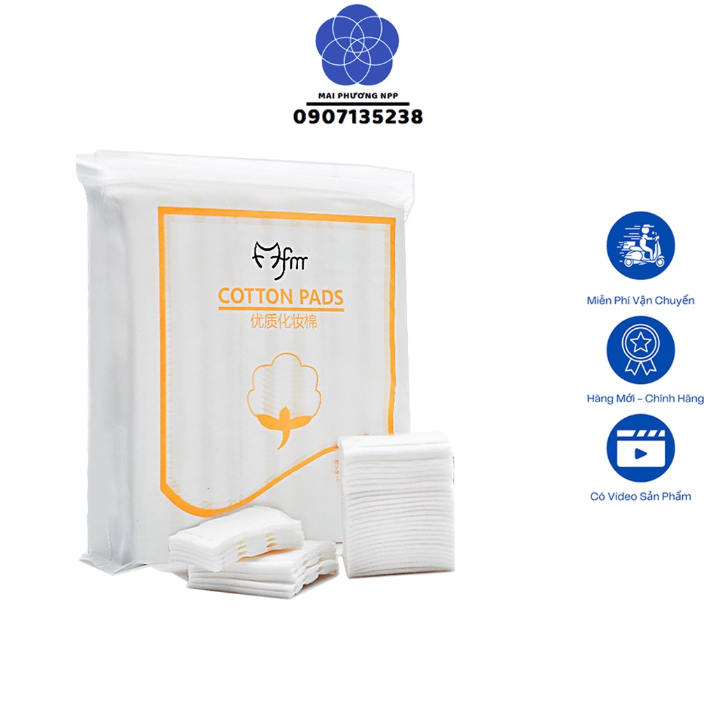 Bông tẩy trang 3 lớp Cotton Pads 222 miếng