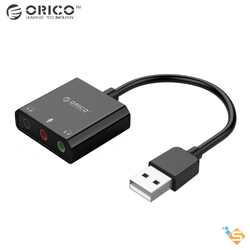 Card Âm Thanh USB ORICO SC2 SKT3 SKT2 Kết Nối Giắc Cắm 3.5mm - Bảo Hành Chính Hãng 1 Năm