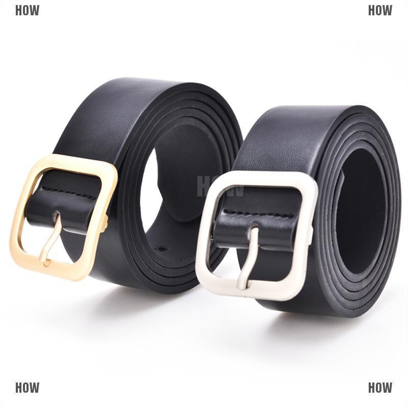 Thắt Lưng Da Khóa Vuông Thời Trang Cho Nữ