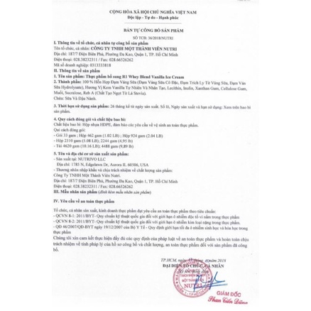 Rule 1 10LBS Whey Protein Sữa Tăng Cơ