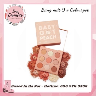 Bảng Phấn Mắt 9 Ô Colourpop Ornate - Baby Got Peach - Blush Crush - Going Coconuts
