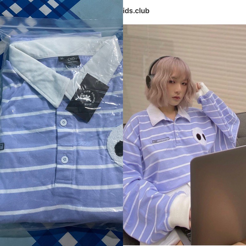 Áo Polo Colkids tím size L