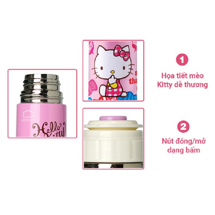 Bình Giữ Nhiệt Lock&amp;Lock Hello Kitty Sweet Candy HKT300P (220ml)