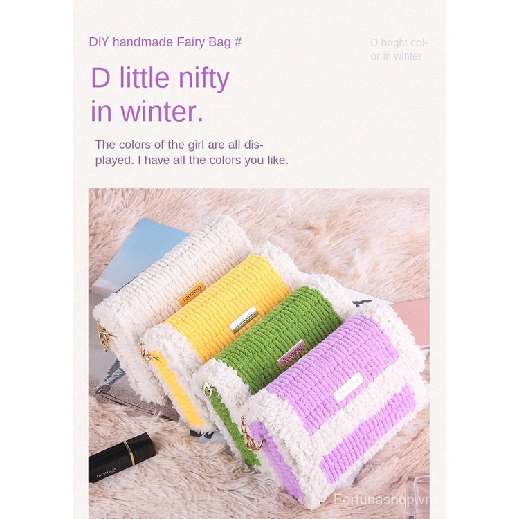 Bộ Dụng Cụ Đan Túi Len Thủ Công 9k1y Thích Hợp Làm Quà Tặng Sinh Nhật Cho Bạn Gái