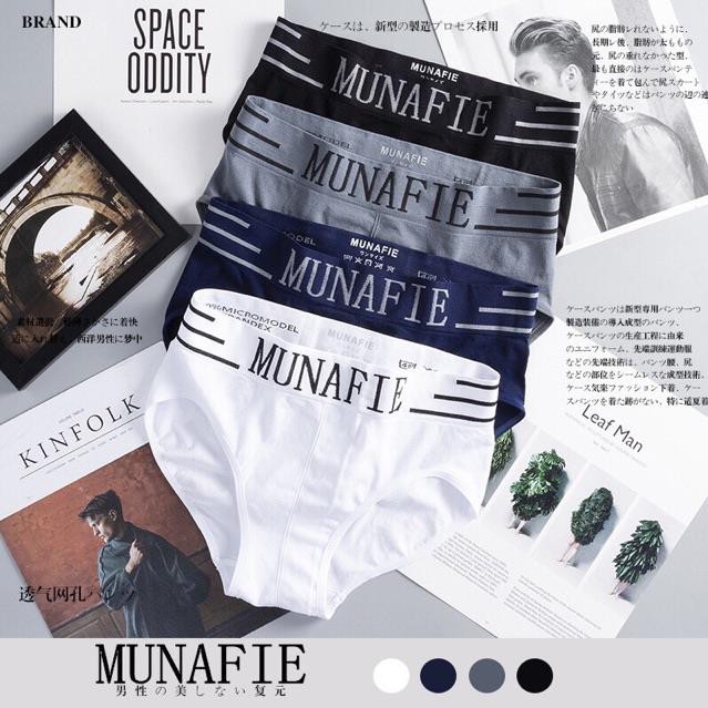 Quần Lót Nam Boxer Munafie Dệt Kim Co Giãn 4 Chiều + Túi Zip Sang Trọng