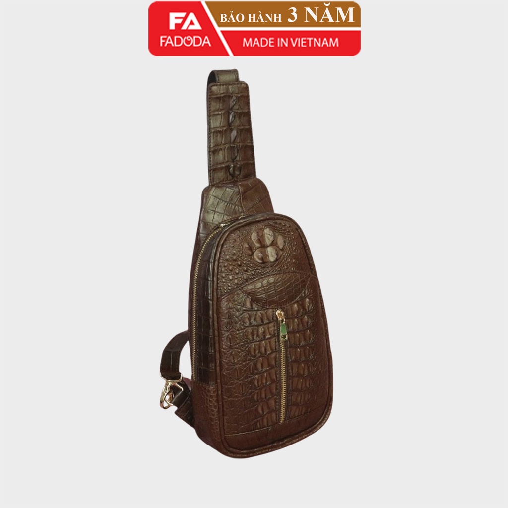 Túi đeo chéo nam da cá sấu Fadoda FCHM07