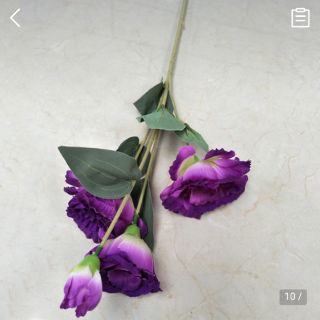 Hoa lụa: Cành cát tường 3 bông 1 nụ