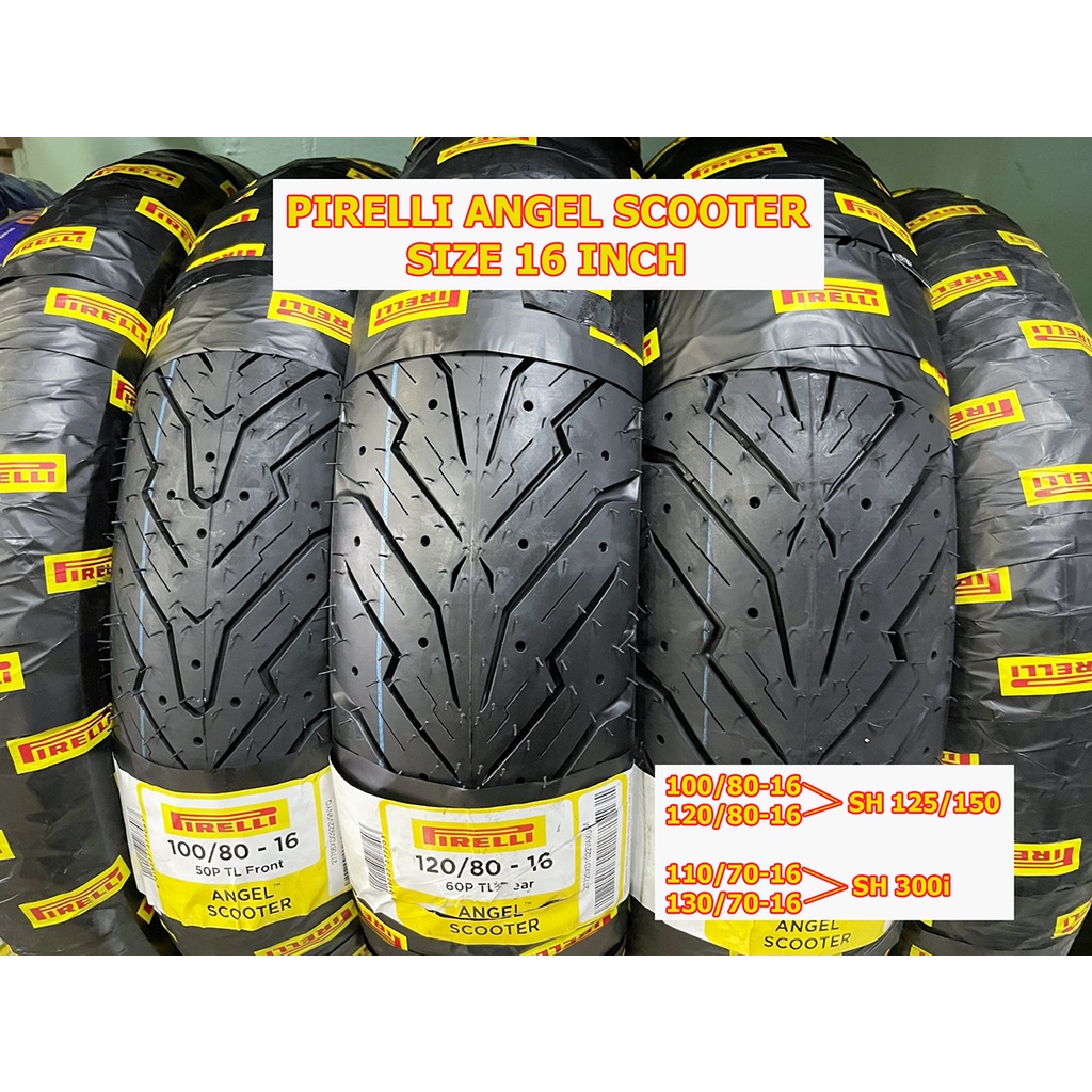 Vỏ Pirelli Angel City, Angel Scooter cho Exciter Winner Raider Satria Future Airblade Vario Sh150i Sh300i NVX PCX