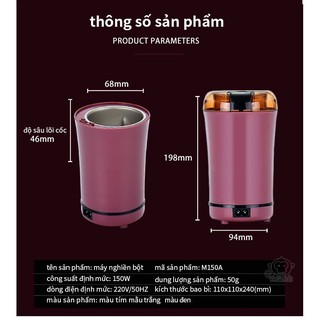 Máy nghiền bột đa năng mini - Máy xay bột siêu mịn - Xay Ngũ Cốc, Cafe, Các hạt gia vị...