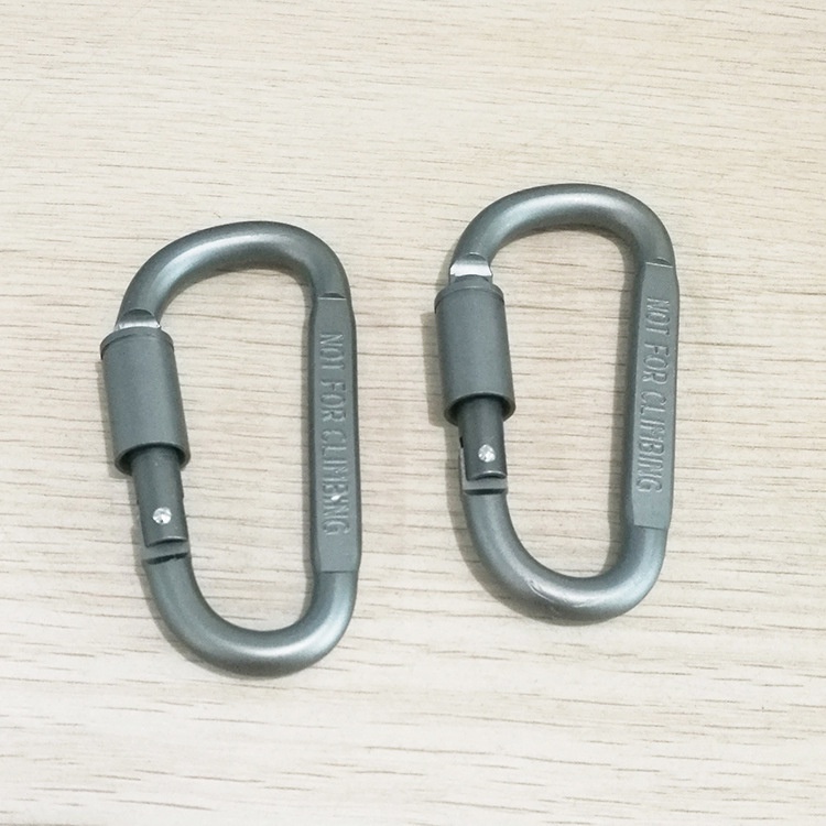 [HÀNG CÓ SẴN] Móc khóa đa năng carabiner chữ D treo đồ đi phượt đa năng