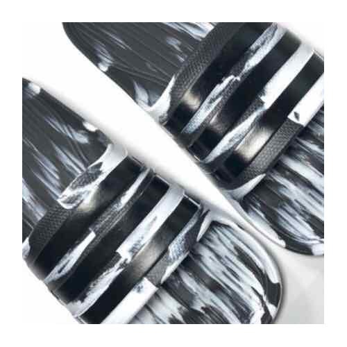 Dép lê nam , dép nam quai ngang đúc chất nhẹ màu loang đen kẻ 3 xọc đen [free ship&gt;50k]