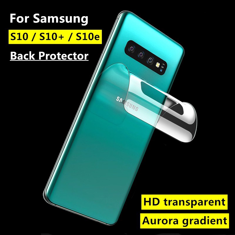 Dành Cho Samsung S10 S10 Plus 5g S10e Mặt Sau Full Cover Bảo Vệ Màn Hình Mặt Sau Hydrogel Full Cover