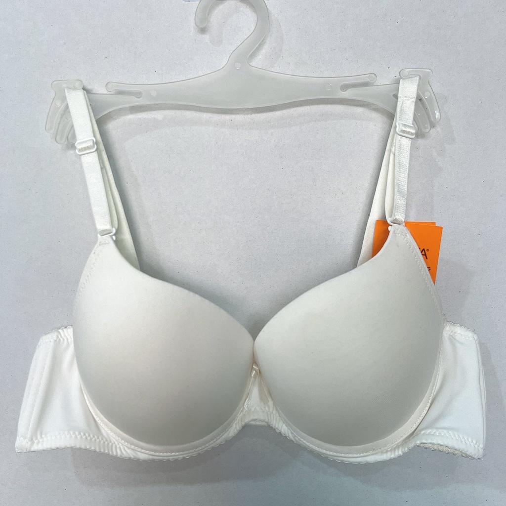 Áo ngực nữ ren nâng ngực tạo khe T909 có gọng cúp xéo mút dày mềm mịn mặc áo dài size 34-36-38