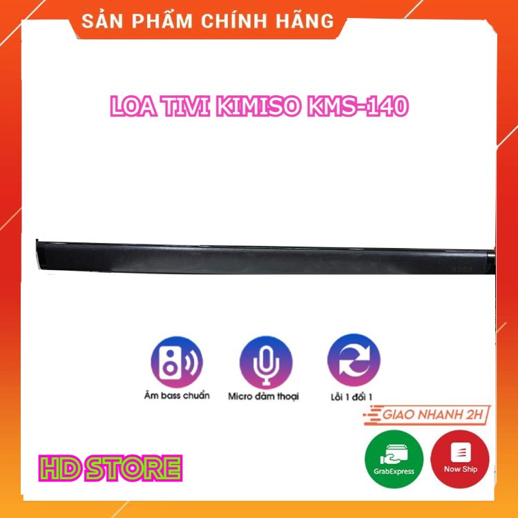 Loa Thanh Dài Siêu Trầm Bluetooth Gaming SoundBar KIMISO-KMS140 Chuyên Dùng Cho Tivi,Laptop,Máy Tính Để Bàn