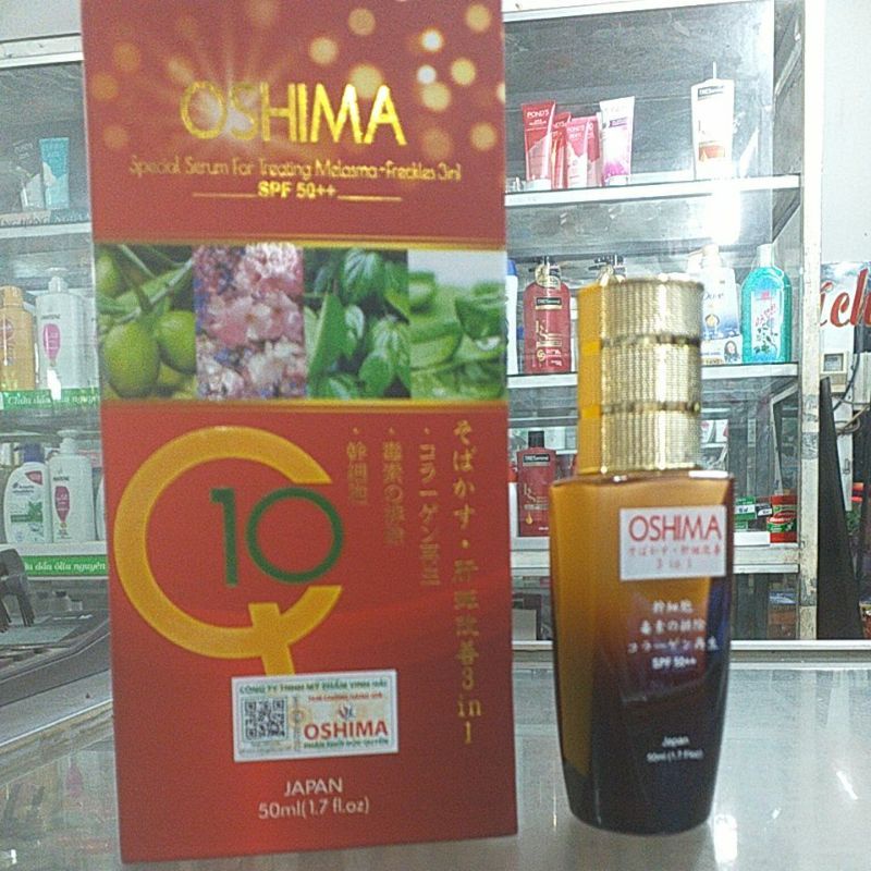 Sirum dưỡng trắng, ngăn ngừa nám, tàn nhang 3in1 Oshima