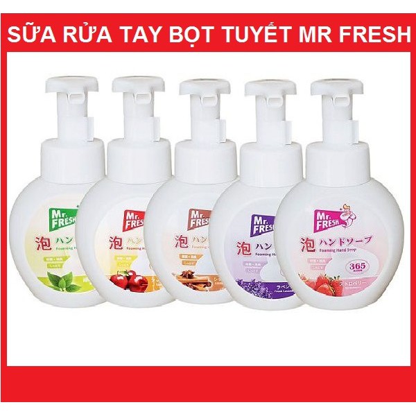 [SẠCH - TIẾT KIỆM] Sữa rửa tay bọt tuyết dưỡng ẩm cho da Mr.Fresh 365ml