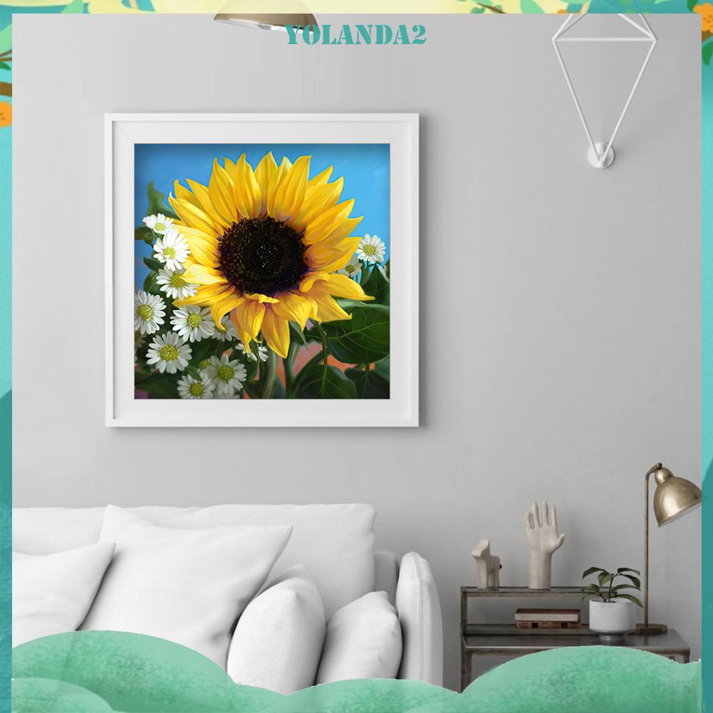 Tranh đính đá kim cương toàn bộ 5D DIY hình hoa hướng dương
