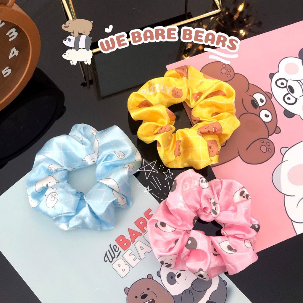 Cột tóc Scrunchies hoạt hình dễ thương