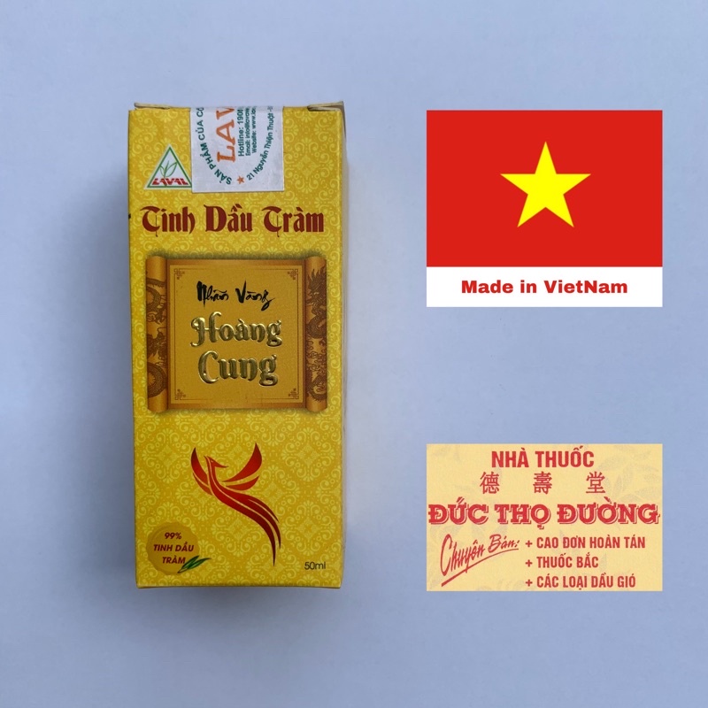 Tinh dầu tràm Nhãn Vàng Hoàng Cung - Lava - 50ml