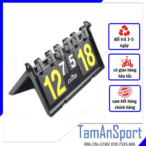 Bảng lật tỉ số thể thao 40*21cm phục vụ thi đấu chuyên nghiệp- Tâm An Sports