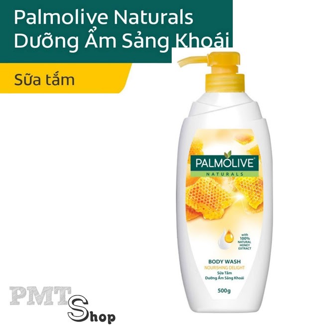 Sữa tắm Palmolive Naturals chiết xuất 100% thiên nhiên 500g Mật ong, Phong lan, Anh đào và sữa