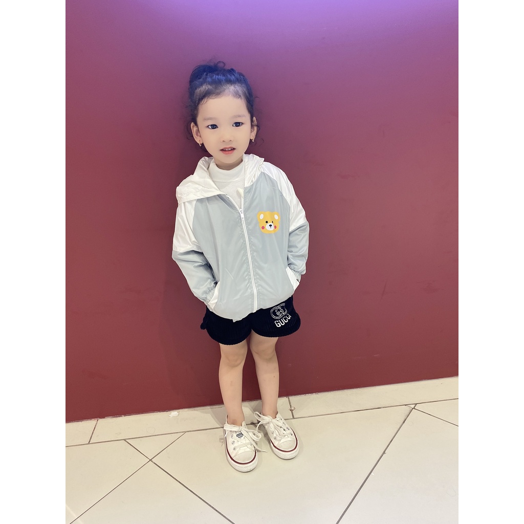 [Ảnh thật] Áo khoác gió 2 lớp cho bé trai bé gái siêu đáng yêu (10-22kg)