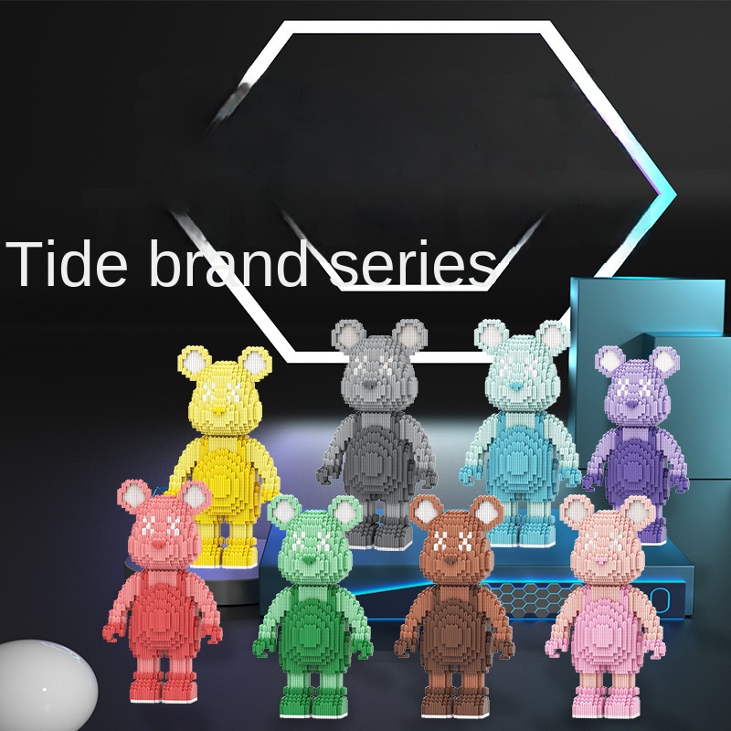 M Chakra Khối Lắp Ráp Hình Ba Lô Gấu Lớn Nhiều Màu Sắc