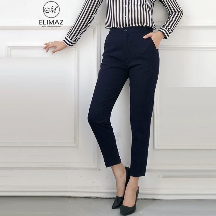 [SALE đỉnh] Quần âu nữ đai trơn ống đứng, mẫu quần tây nữ dáng basic chất liệu tuyết mưa mã Q2008_Eli | BigBuy360 - bigbuy360.vn