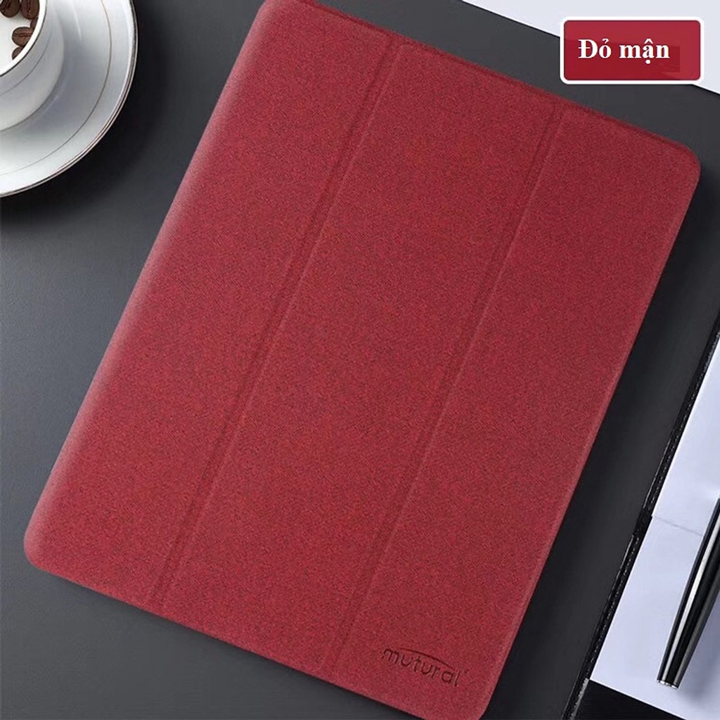Bao da chính hãng MUTURAL dành cho iPad Pro 11 inch 2021 lưng dẻo silicon chống sốc, có khay chứa bút tiện lợi