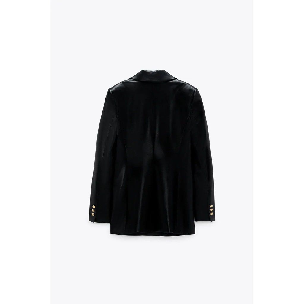 ÁO KHOÁC BLAZER DA NỮ MÀU ĐEN | BigBuy360 - bigbuy360.vn