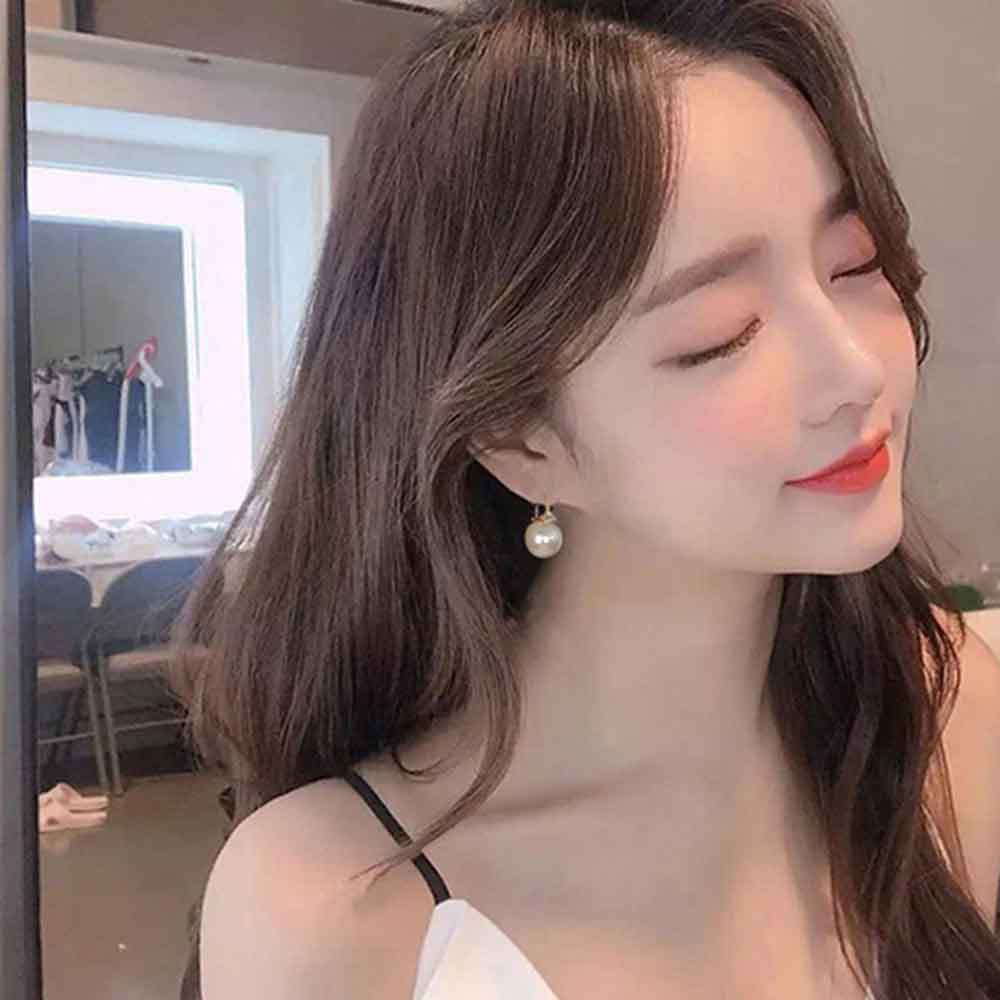 Bông Tai Nữ Đính Ngọc Trai S925 Phong Cách Hàn Quốc Yanqueens Đồ trang sức