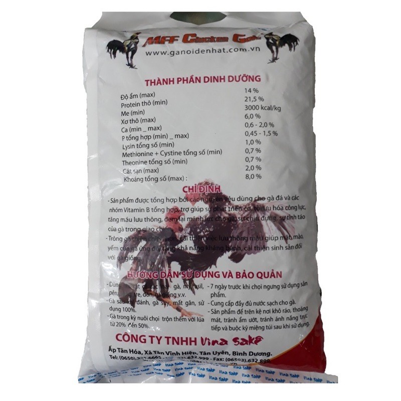 Cám Gà Đá MFF Chicken Gold Lớn 2kg - Thức Ăn Gà