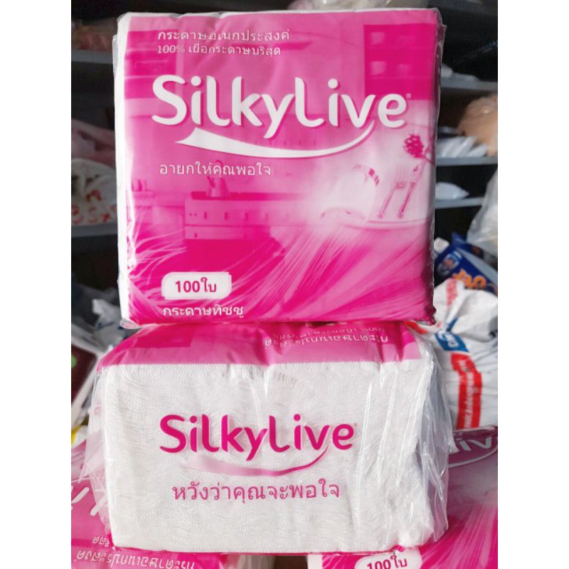 Khăn Giấy Silky Live 100 tờ
