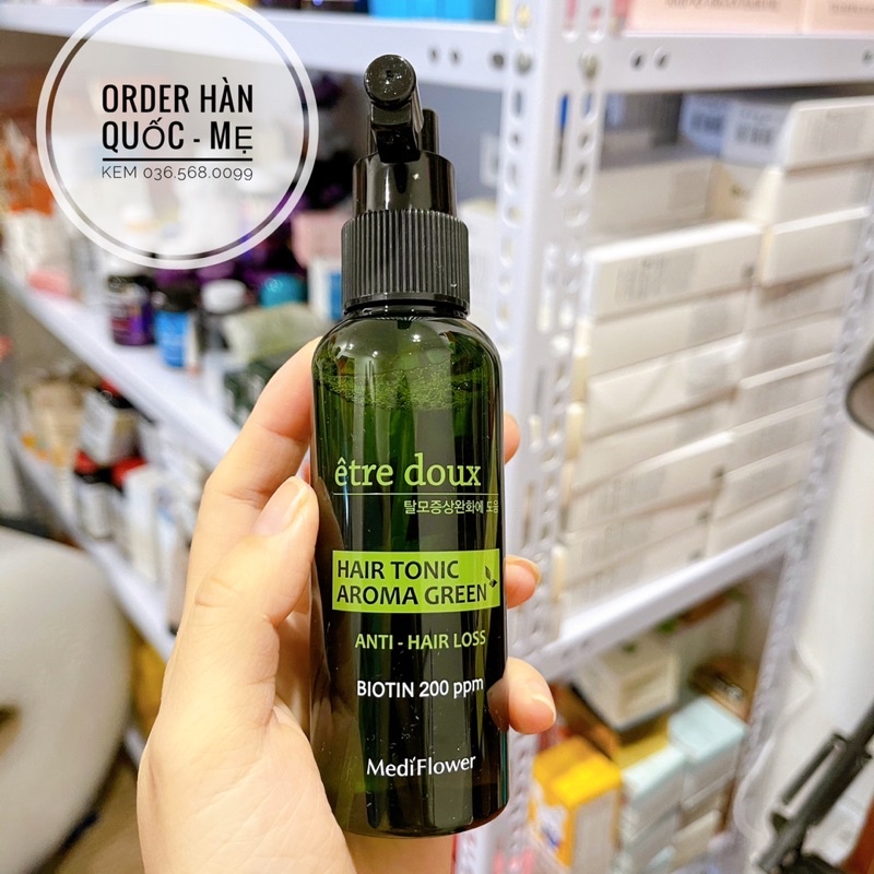 Xịt dưỡng dài tóc tảo bẹ Hair Tonic Aroma Green Biotin 200