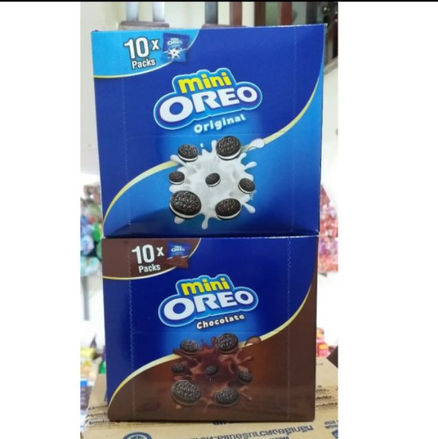 Hộp 10 túi bánh quy Oreo Mini 230g. Có đủ vị: Vani, sô cô la