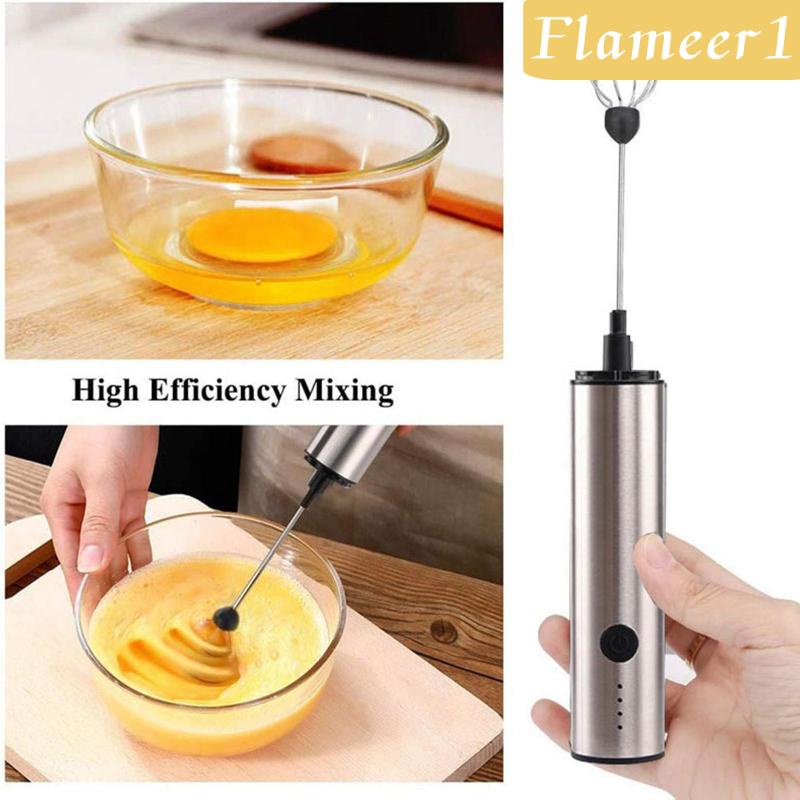 Máy Đánh Bọt Sữa Protable Flameame1 Sử Dụng Pin Có Thể Sạc Lại Cho Nhà Bếp