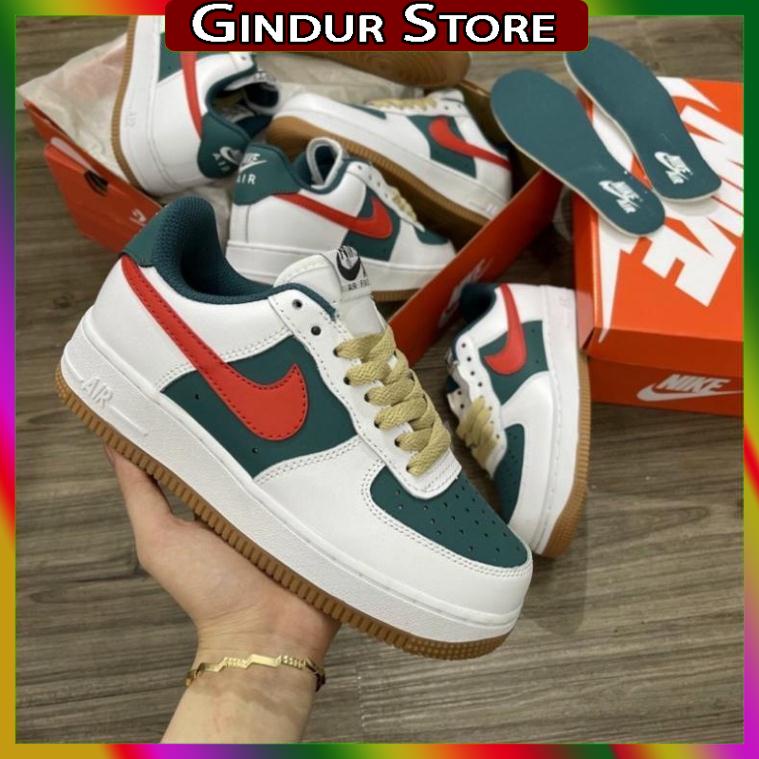 Giày thể thao nike_AF1 trắng vệt nâu, Giày air force 1 vệt nâu nam nữ siêu hot dễ phối đồ