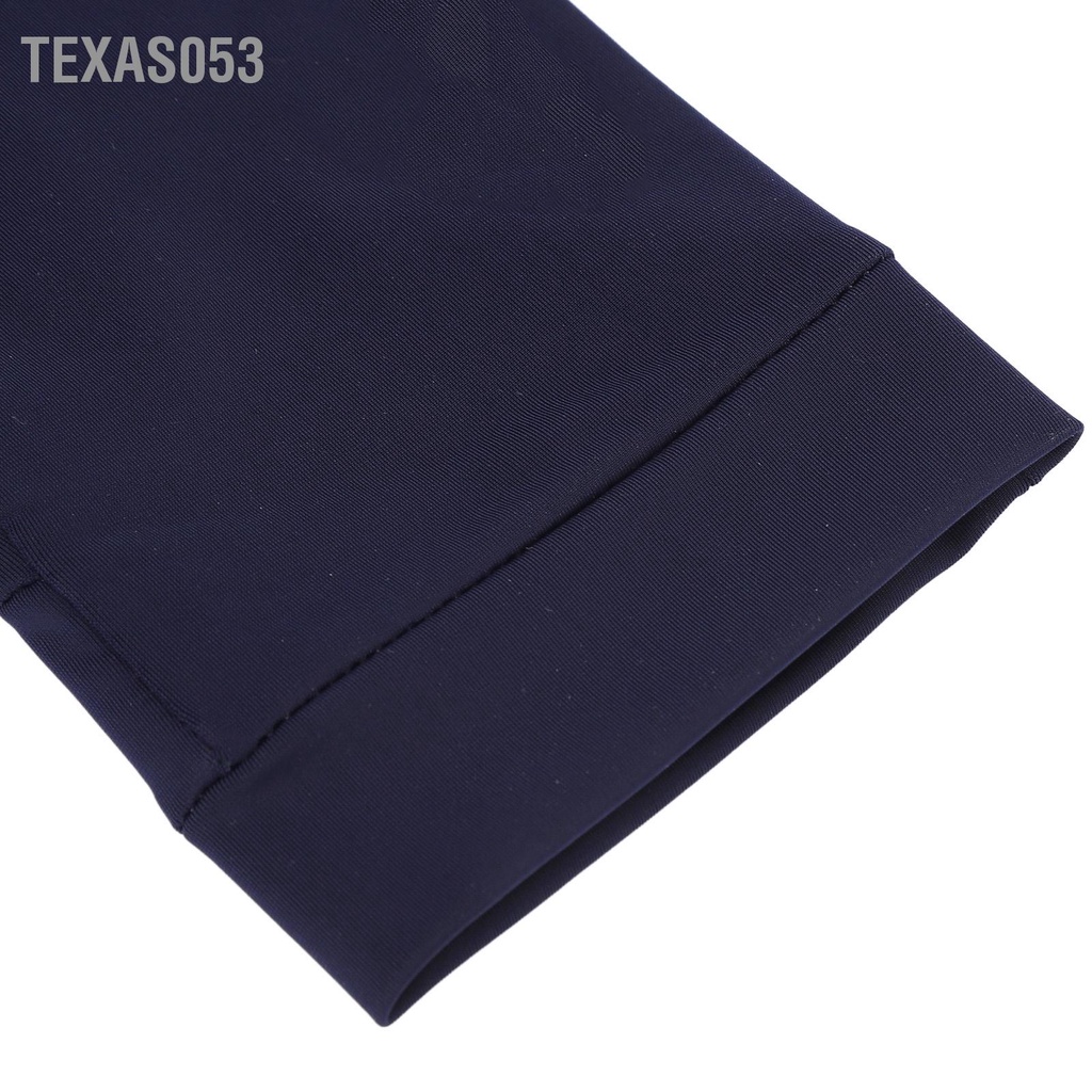 Texas053 Găng tay chống tia cực tím có độ đàn hồi cao  thoáng khí cắt ngón 2 nắng Ice Silk cho câu cá