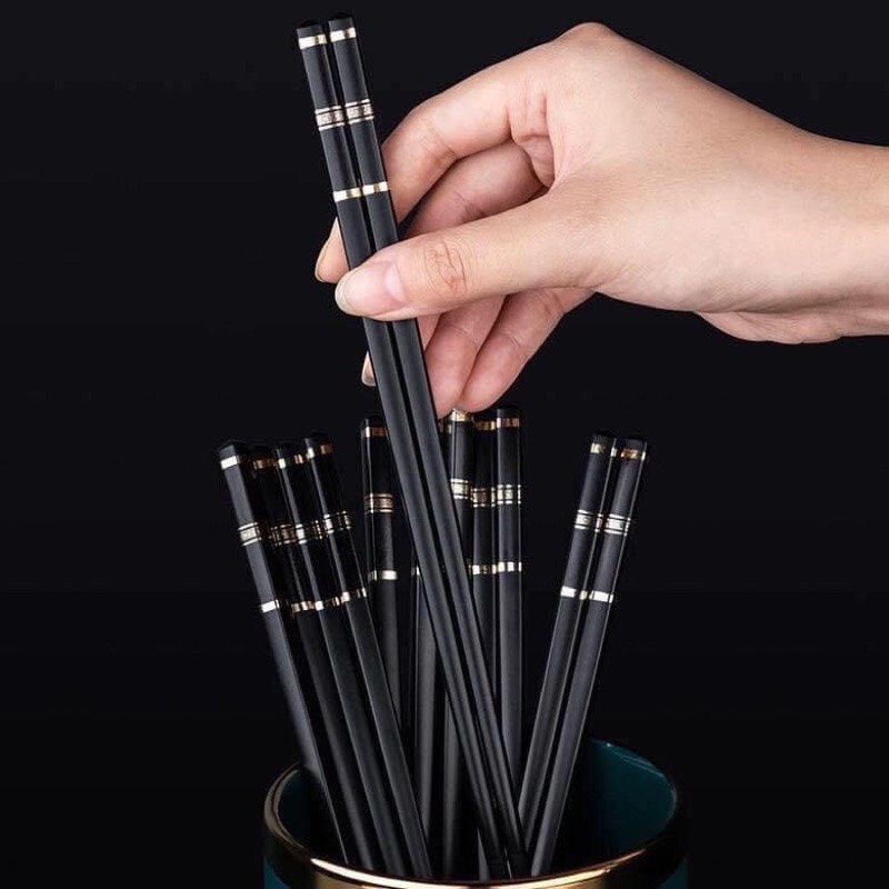 Set 10 Đôi Đũa (K32) Nhựa Chịu Nhiệt Chống Trơn Hàng Cao Cấp Phong Cách Nhật