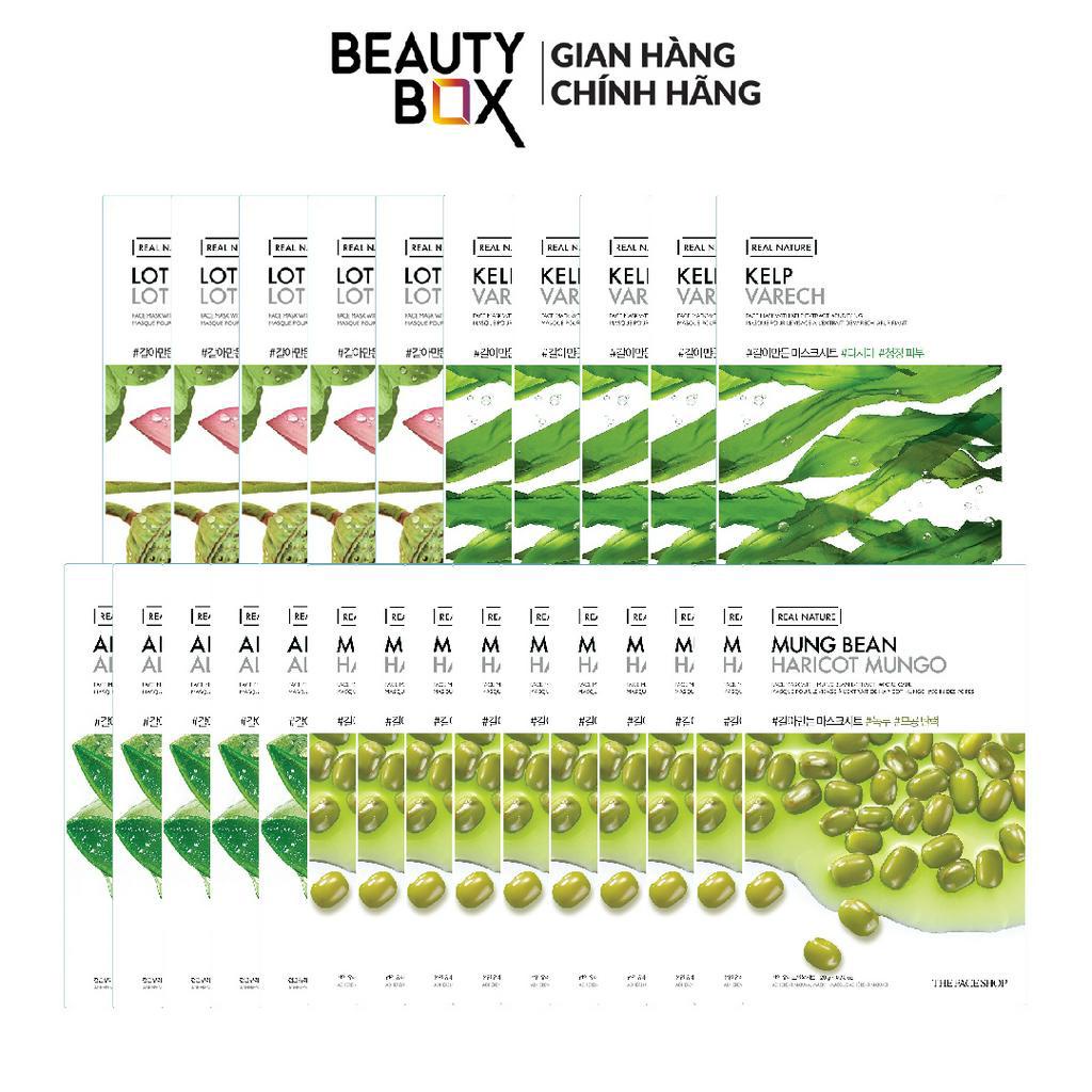 Combo 25 Mặt Nạ Sáng Da THE FACE SHOP Real Nature  20g