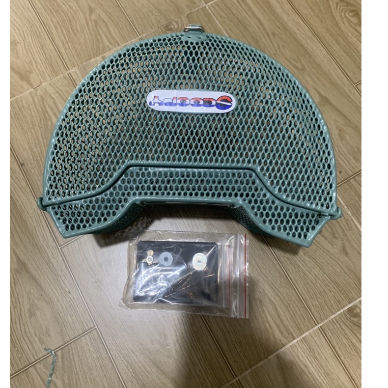 Rổ trước xe scoopy kiểu lưới màu xanh