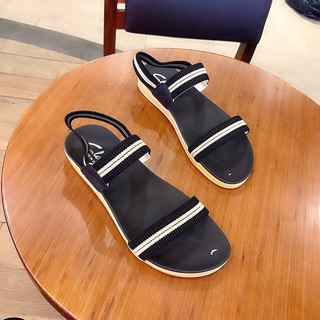 Sandal 2 quai thun sọc đế dày