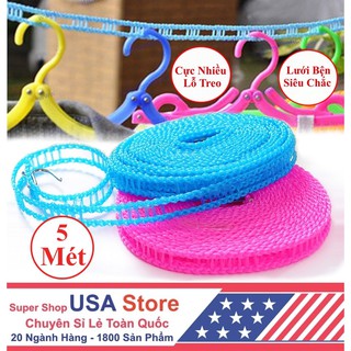 Dây phơi quần áo -Cuộn Dây Phơi 5M Dài (5 Mét) - Lưới Bện Siêu Chắc BBB12