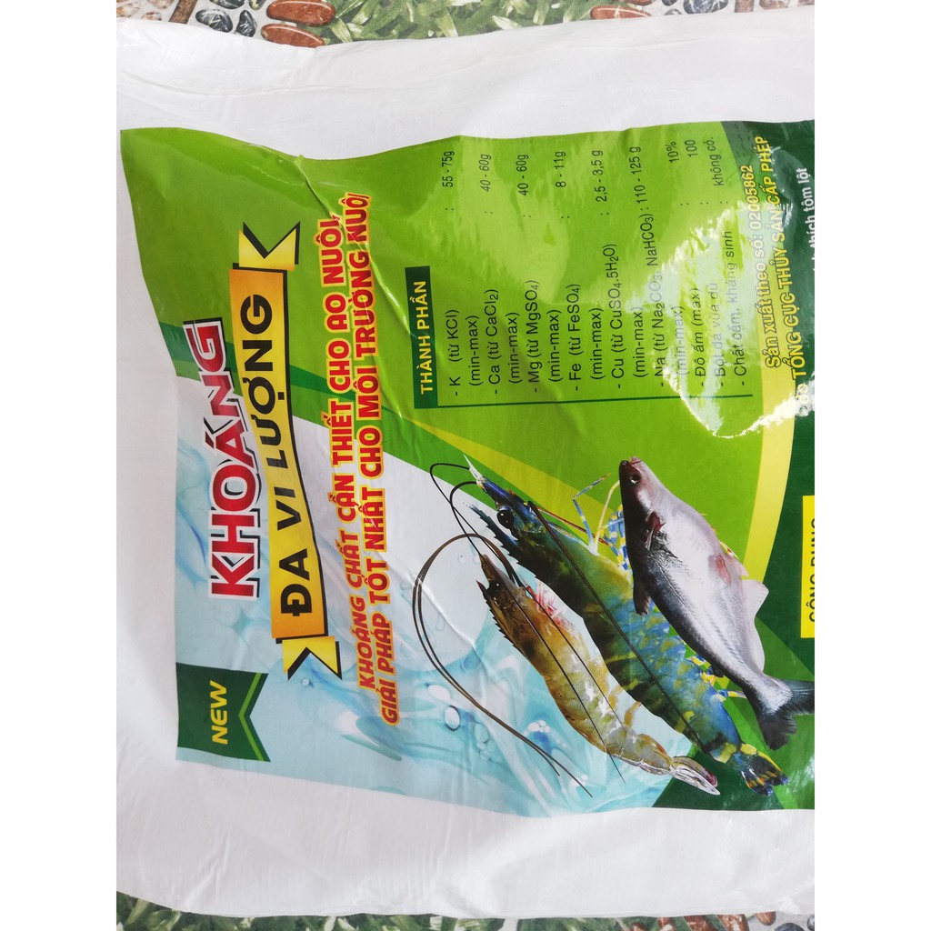 KHOÁNG ĐA VI LƯỢNG CHO THỦY SẢN ĐẶC BIỆT ĐỂ NUÔI ỐC ẾCH CÁ LƯƠN BỔ SUNG KHOÁNG CHẤT CẦN THIẾT CHO AO NUÔI THỦY SẢN