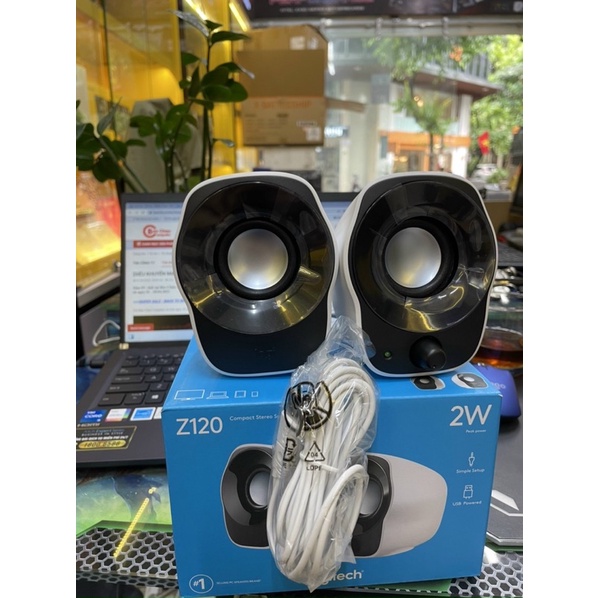 Loa Vi Tính Logitech Z120 âm thanh 2.0, cắm dây Jack 3.5
